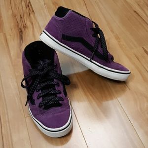 Vans purple suede Dollin No Skool shoes W's 8 8.5